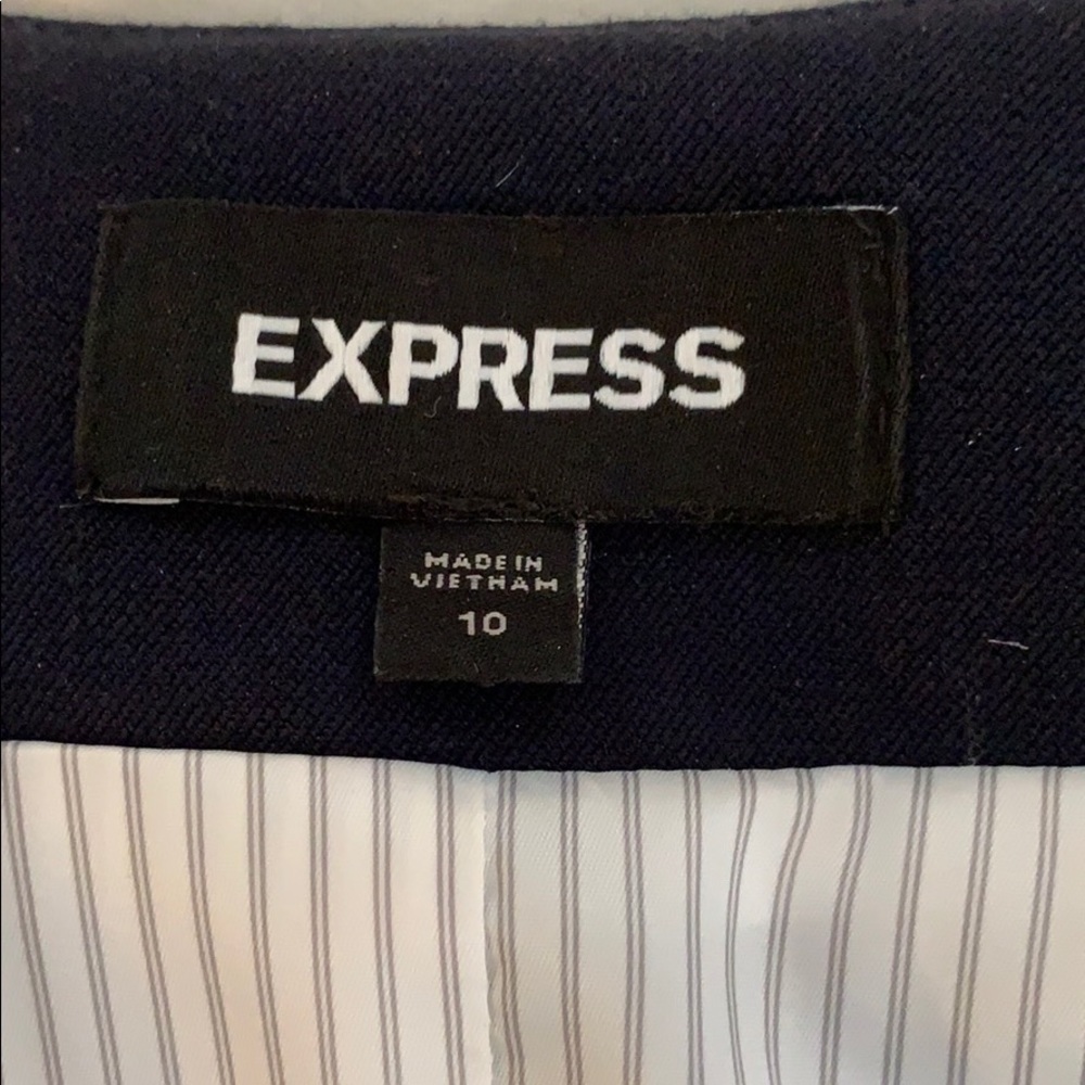 Express Navy Blue Spring Jacket. - Picture 4 of 5